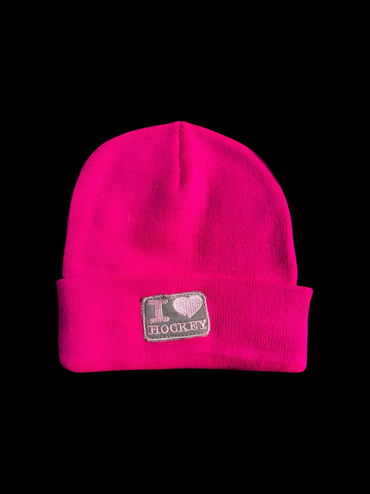 Gorro tejido de hockey fucsia